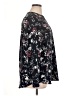 Hilary Radley 100% Polyester Floral Black Long Sleeve Blouse Size XL - photo 4