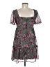 Trixxi 100% Polyester Floral Gray Cocktail Dress Size M - photo 2