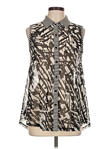 Joseph Ribkoff Sleeveless Button-Down Shirt (view 1)