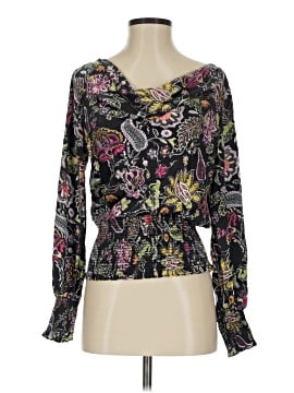 Cinq à Sept Long Sleeve Silk Top (view 1)