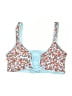 Maaji Floral Blue Swimsuit Top Size L - photo 1