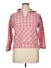 Free Assembly Checkered-gingham Pink 3/4 Sleeve Blouse Size 14 - photo 1