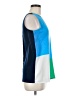 Tommy Hilfiger Color Block Blue Sleeveless Blouse Size M - photo 4