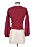 TeXTURE & THREAD Madewell Burgundy Long Sleeve Blouse Size XXS - photo 2