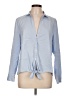 J.Jill Blue Long Sleeve Blouse Size L - photo 1