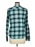 Talbots Plaid Teal Long Sleeve Blouse Size 8 - photo 2