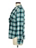 Talbots Plaid Teal Long Sleeve Blouse Size 8 - photo 5