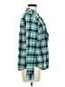 Talbots Plaid Teal Long Sleeve Blouse Size 8 - photo 4
