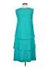 Passport Solid Teal Casual Dress Size XS - photo 2
