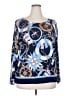 Talbots Print Blue Pullover Sweater Size 2X - photo 1