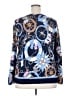 Talbots Print Blue Pullover Sweater Size 2X - photo 2