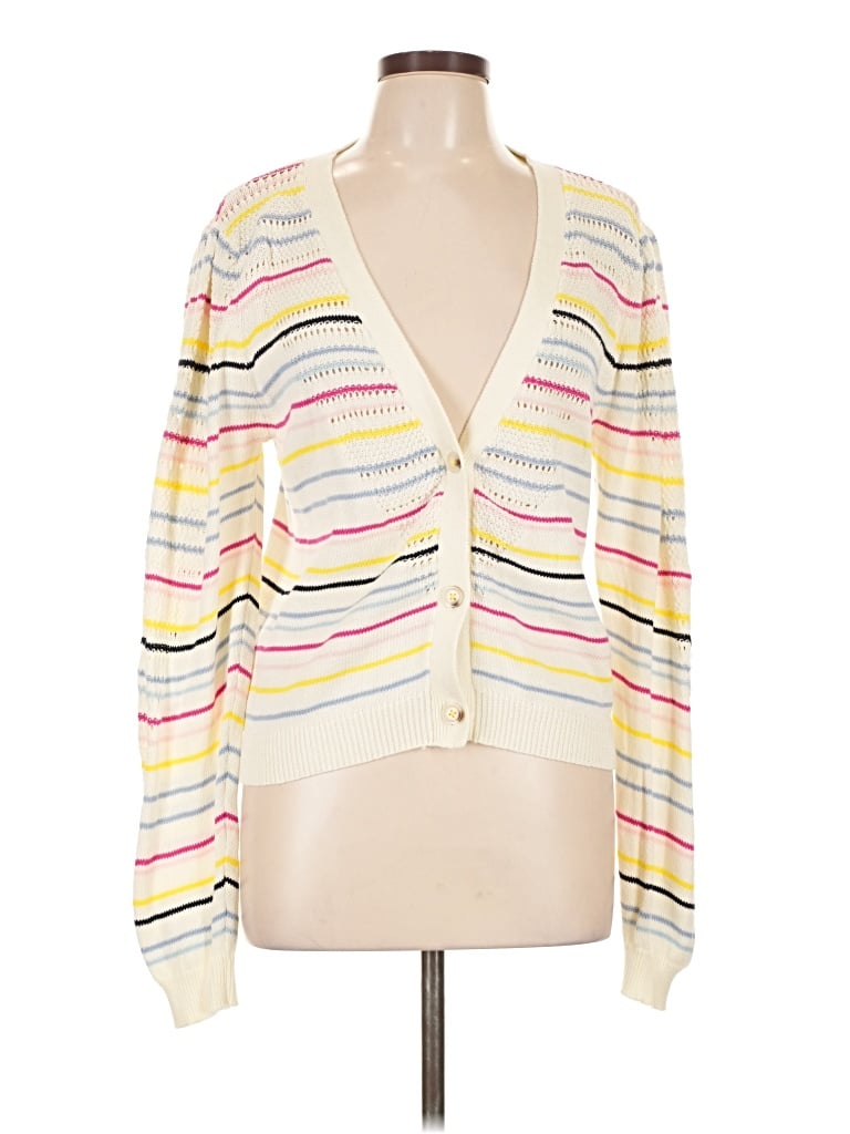 Pre-owned Kerri Rosenthal Cardigan Sweater In Ivory