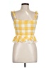 Saylor 100% Cotton Yellow Sleeveless Top Size L - photo 1