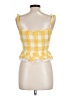 Saylor 100% Cotton Yellow Sleeveless Top Size L - photo 2