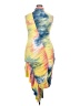 Assorted Brands Tie-dye Pink Cocktail Dress Size 2X - photo 2