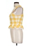 Saylor 100% Cotton Yellow Sleeveless Top Size L - photo 5