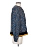 Current Air 100% Polyester Print Blue Long Sleeve Blouse Size XS - photo 4