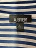 A. Byer 100% Polyester Stripes Blue Long Sleeve Blouse Size L - photo 7