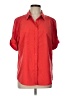 Chico's Red 3/4 Sleeve Button-Down Shirt Size Lg (2) - photo 1