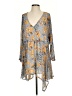 Free People 100% Polyester Paisley Blue Casual Dress Size XS - photo 1