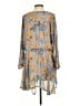 Free People 100% Polyester Paisley Blue Casual Dress Size XS - photo 2
