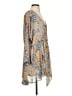 Free People 100% Polyester Paisley Blue Casual Dress Size XS - photo 4