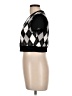 Shein Argyle Black Cardigan Size L - photo 5