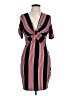 Derek Heart Stripes Black Cocktail Dress Size L - photo 1