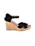 TOMS Black Wedges Size 10 - photo 1