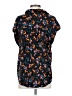Maeve Floral Black Short Sleeve Blouse Size XXS - photo 2