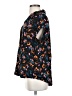 Maeve Floral Black Short Sleeve Blouse Size XXS - photo 5