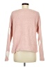 Happily Grey Hearts Pink Pullover Sweater Size M - photo 2