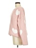 Happily Grey Hearts Pink Pullover Sweater Size M - photo 5