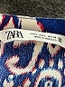 Zara Paisley Blue Casual Dress Size L - photo 7