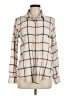 Faherty Plaid Ivory Long Sleeve Button-Down Shirt Size M - photo 1