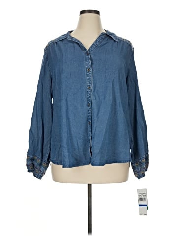 Alfred Dunner Long Sleeve Button-Down Shirt (view 1)