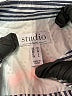 Studio Stripes Blue Long Sleeve Button-Down Shirt Size M - photo 7