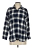 Current/Elliott 100% Cotton Plaid Blue Long Sleeve Button-Down Shirt Size 2 - photo 1