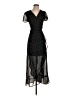 Unbranded 100% Polyester Polka Dots Black Cocktail Dress Size S (estimated) - photo 1