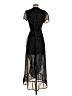 Unbranded 100% Polyester Polka Dots Black Cocktail Dress Size S (estimated) - photo 2