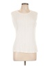 Foxcroft 100% Supima Cotton Ivory Sleeveless Top Size L - photo 1