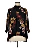 DR2 100% Polyester Floral Black 3/4 Sleeve Blouse Size XL - photo 1