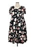 Torrid Floral Black Casual Dress Size 3X Plus (3) - photo 1