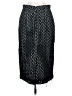 Derek Lam 100% Cotton Polka Dots Black Formal Skirt Size 8 - photo 2