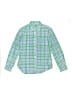 Crewcuts 100% Cotton Checkered-gingham Green Long Sleeve Button-Down Shirt Size 12 - photo 1