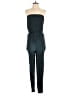 Honey Punch 100% Polyester Solid Teal Jumpsuit Size S - photo 1