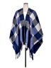 Club Monaco 100% Wool Plaid Blue Wrap One size - photo 1