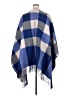 Club Monaco 100% Wool Plaid Blue Wrap One size - photo 2