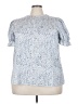 Unbranded Blue Short Sleeve Blouse Size 3X - photo 1