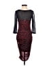 Guess 100% Polyester Burgundy Black Cocktail Dress Size XS - photo 2